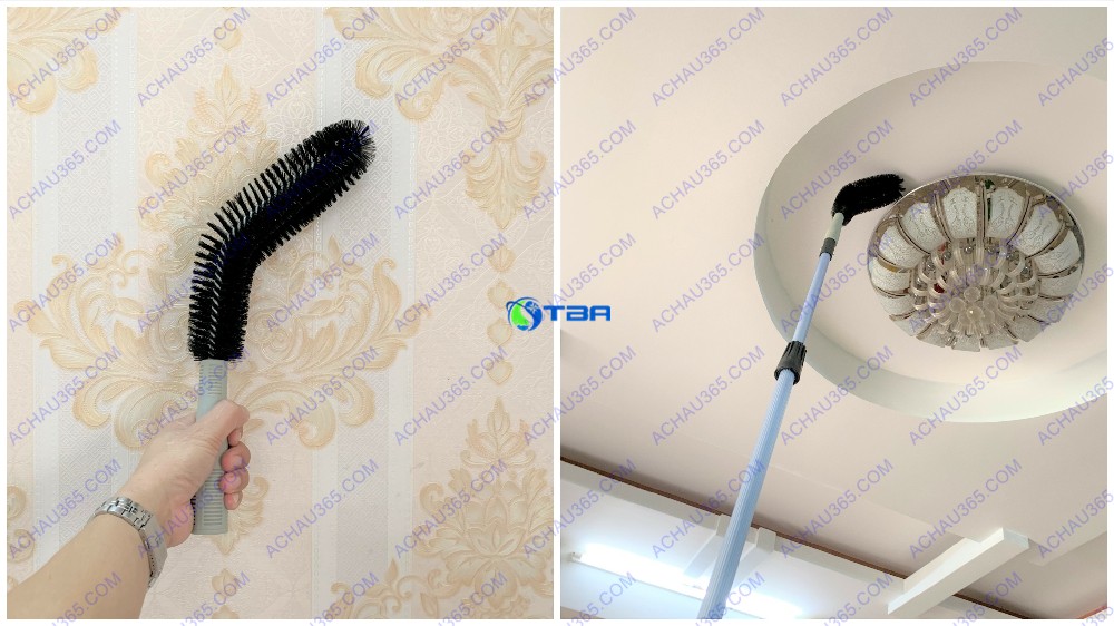 Đầu cong lau quét mạng nhện nhà xưởng