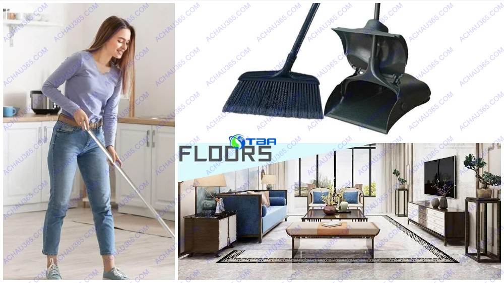 Bộ chổi ky hốt rác cho tòa nhà ASIA-KHR001P