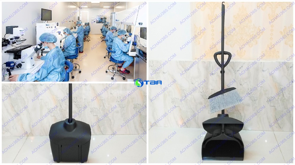 Kỳ hốt rác kèm chổi Bệnh Viện ASIA-HR003