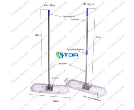 Cây lau bụi khô & ướt bản lớn cotton 100cm ASIA-CT100