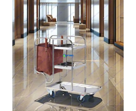 Xe dọn vệ sinh đa năng inox 3 tầng ASIA-GS022
